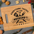 Bamboo Cutting Board for Husband -Everything Tastes better on husband's grill